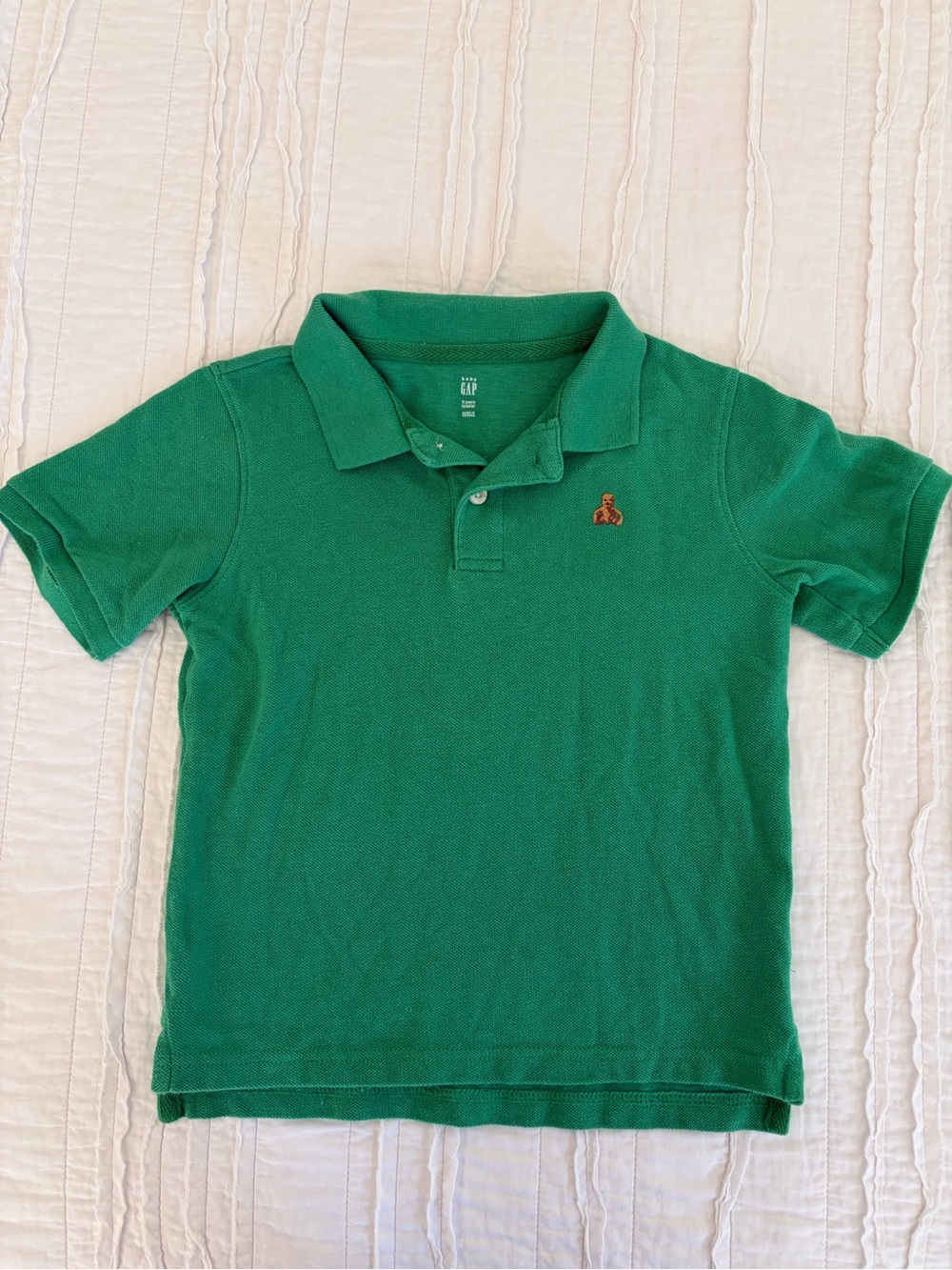 GAP Green Polo with Small Embroidered Crest